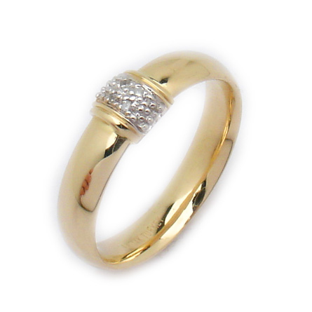 silk fit pave band ring 14k yellow gold twinkle for your finger a