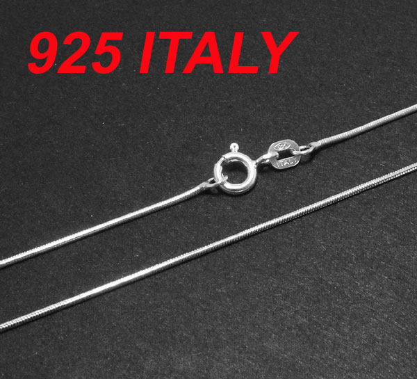   Free Italian 925 Sterling Silver Sturdy Snake Chain Necklace 1mm