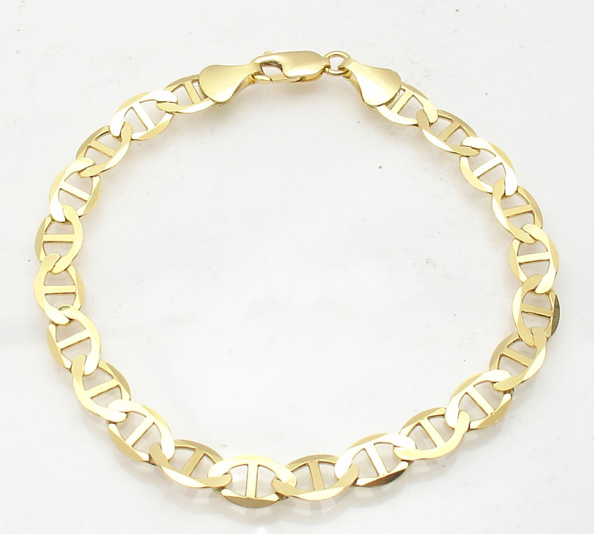 14k gold gucci link bracelet