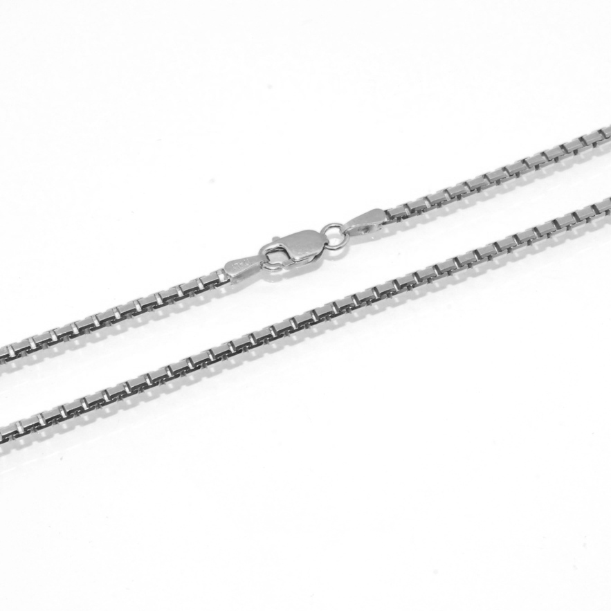 60mm Italian Anti Tarnish Solid Box Chain Necklace 925 Sterling 